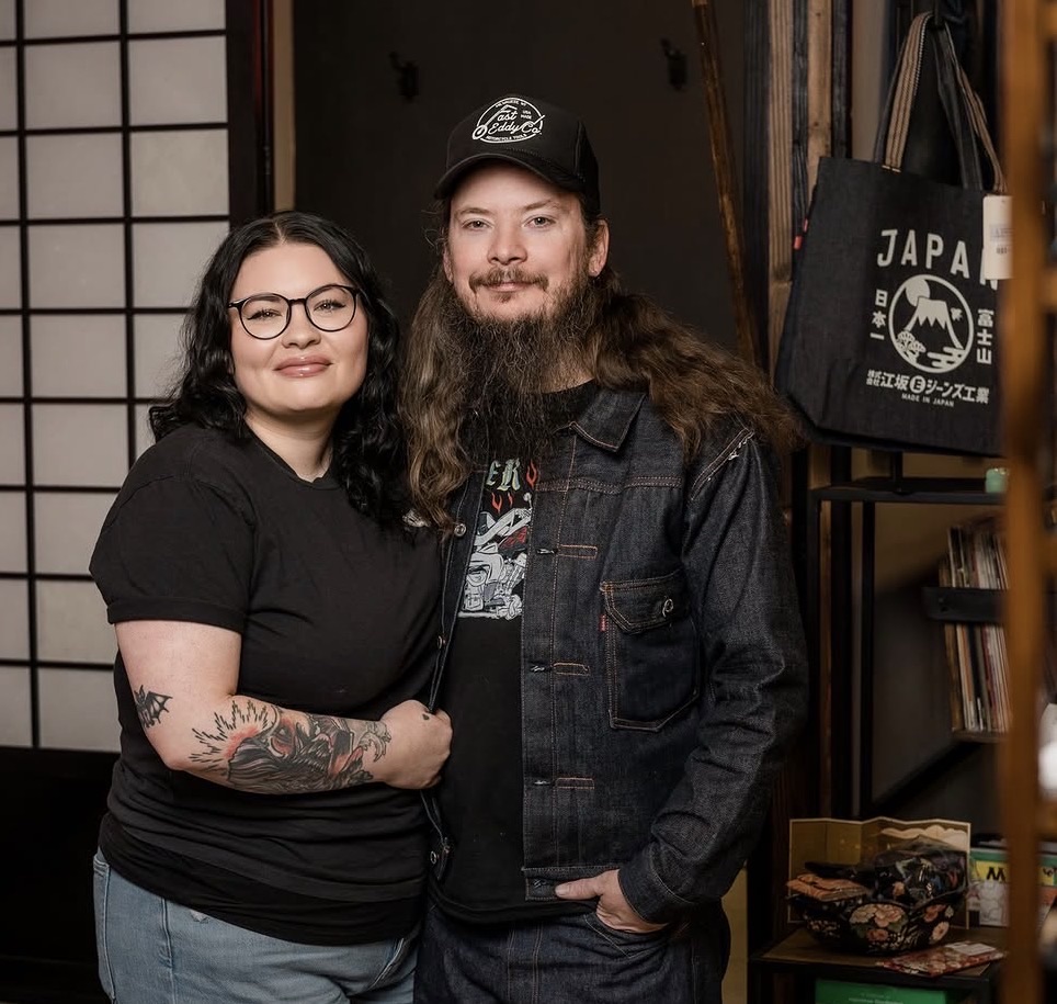 The owners of Oka General Store